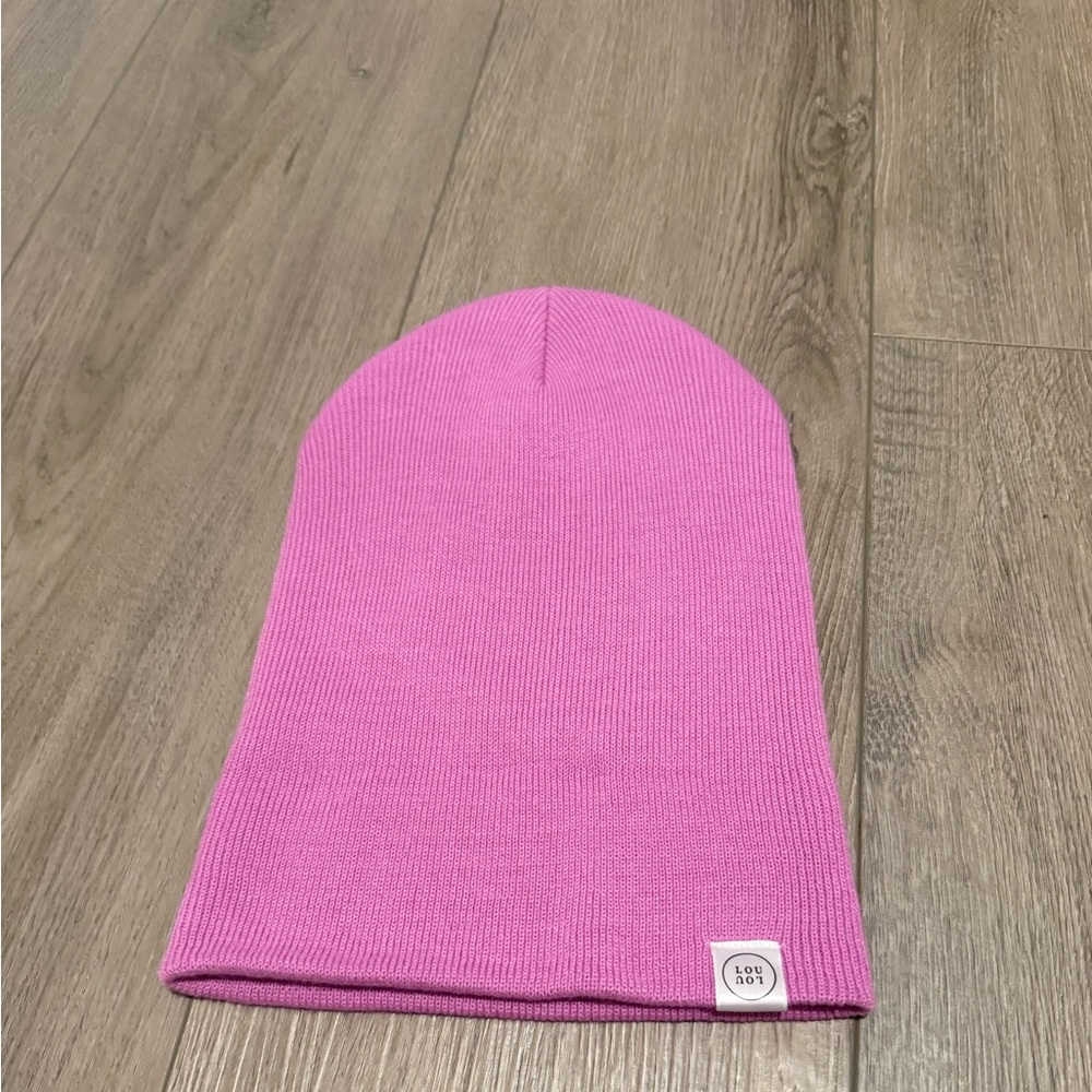 Lou Lou & Company Bubblegum Pink Knit Slouch Beanie